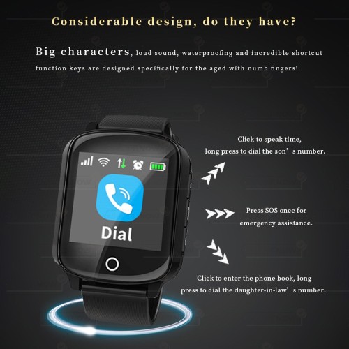 smartwatch d200 για ηλικιωμένους